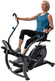 Teeter FreeStep Recumbent Cross Trainer Stepper, Zero-Impact Exercise Bike Alternative w/Patented Physical Therapy Stride, Up to 350lb, Free App w/Trainer Workouts