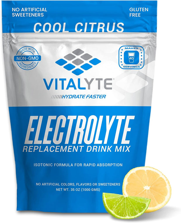 Vitalyte Electrolyte Powder Drink Mix, Isotonic Electrolyte Hydration Mix, Gluten Free Post Workout Powder Mix, Pack of 1, 35 oz., Cranberry Frost Flavor
