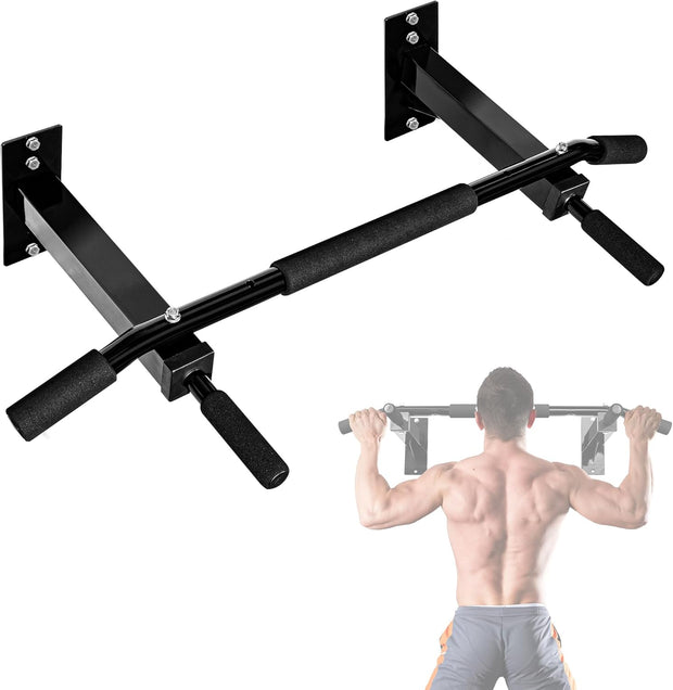 Yes4All Pull Up Bar Wall Mounted - Multifunctional Wall Mounted Pull Up Bar for Home Gym Workout Strength Training Equipment