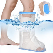 100% Waterproof Extra Wide Leg Cast Cover for Shower with Non-Slip Bottom Reusable Shower Boots Protector for Adult Leg Ankle Foot After Surgery Bandage Dressing Wound Immobilizer/Brace, Walking Boots