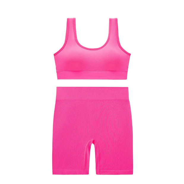 Large Size Women's Breathable Back Belly Pants Sports Fitness Yoga Set Workout Clothes for Women Yoga Set