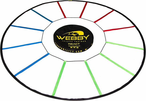 Webby Agility Trainer – Circle Speed and Agility Ladder for High Intensity Reactive Footwork Drills and Skills – A Circular Piece of Reaction Training Equipment That Changes The Way You Move