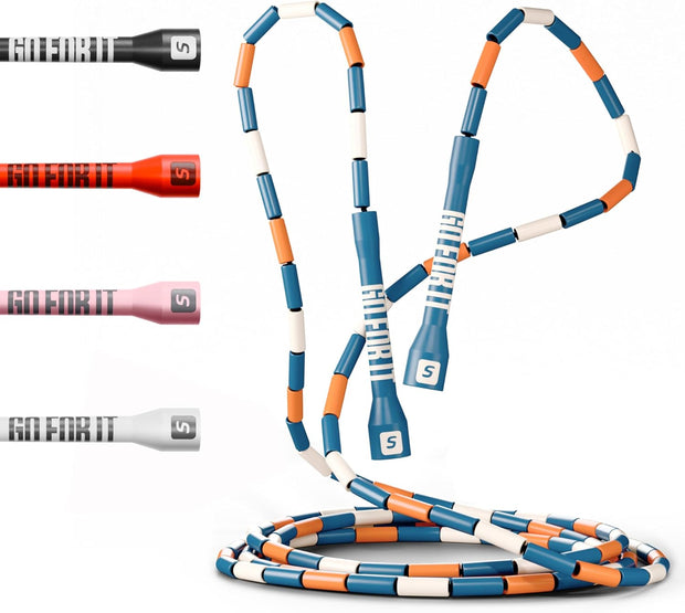 Sportbit Elite Beaded Jump Rope - Adjustable Speed Rope for Fitness, CrossFit, Boxing - Tangle-Free, Lightweight