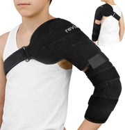 REVIX Arm Ice Pack Wrap for Pitchers – Shoulder and Elbow Ice Pack Reusable Cold Therapy Wrap for Baseball Pitcher Arm Recovery, Adjustable Compression Sleeve for Post-Workout Muscle Relief