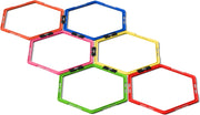 Yes4All Hex Agility Rings/Speed Rings with Carrying Bag – Hexagon Rings, Agility Hurdles for Agility Footwork Training