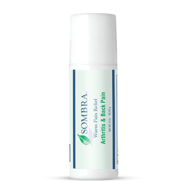 Sombra Warm Pain Relief Gel, Warm Relief for Arthritis and Chronic Pain Pre-Workout Muscle Rub Vegan Formula Free of Artificial Fragrances, Dyes, NSAIDs, Wax, Petroleum, Alcohol - 4oz Jar