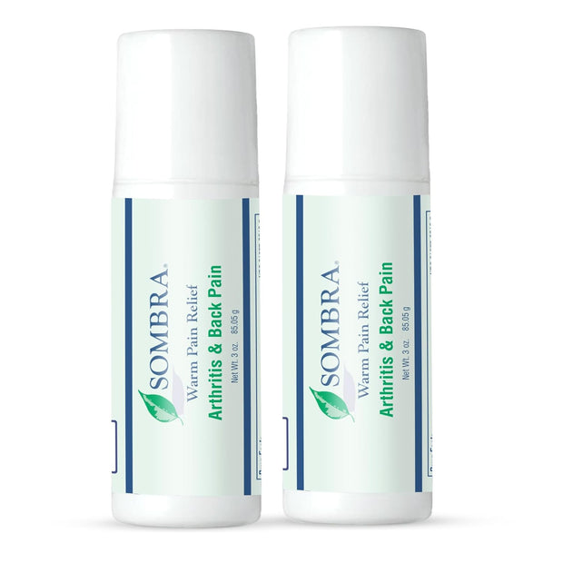 Sombra Warm Pain Relief Gel, Warm Relief for Arthritis and Chronic Pain Pre-Workout Muscle Rub Vegan Formula Free of Artificial Fragrances, Dyes, NSAIDs, Wax, Petroleum, Alcohol - 4oz Jar