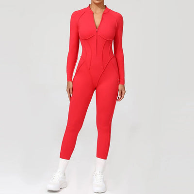 Yoga Suit Gym Set Women Training Sportswear Fitness Long Sleeved Sports Jumpsuit Women Push Up Female Workout Clothes Bodysuits