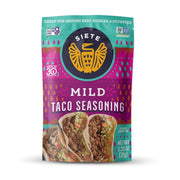 Siete Mild Taco Seasoning Mix | Gluten Free | Vegan | Paleo | Preservative Free | Whole 30 Approved (1 Packet)