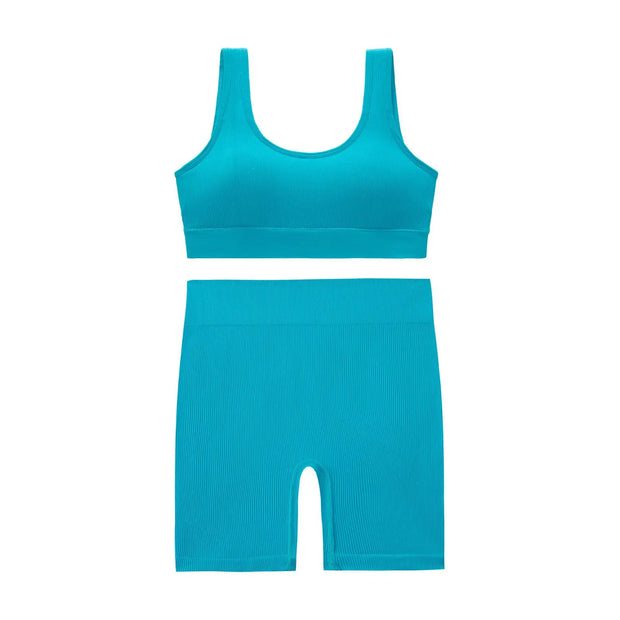 Large Size Women's Breathable Back Belly Pants Sports Fitness Yoga Set Workout Clothes for Women Yoga Set