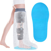 Waterproof Cast Cover for Shower Ankle Wound Protector Bath Adult Watertight Cast Bag Showering for Surgery Foot, Ankle, Burns Reusable (A-Foot)