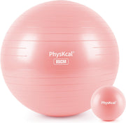 Yoga Ball for Exercise, Pilates Set, 4 Sizes Fitness Ball for Workout, Birthing, Pregnancy, Physical Therapy- Pump Included