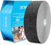 (2in X 103 Feet) OK TAPE PRO Bulk Kinesiology Tape, Original Elastic Latex Free Kinesiology Therapeutic Tape, Free Cut Printed