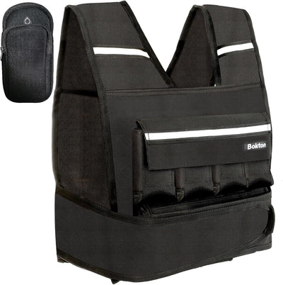 Weighted Vest for Men and Women, 2-18lb Vest with 16 Ironsand Weights for Home Workouts, Adjustable Body Weight Vest Exercise Set for Strength Training, running, walking, Cardio